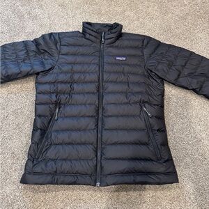 Patagonia Men’s Black Down Sweater Jacket – Size Small
